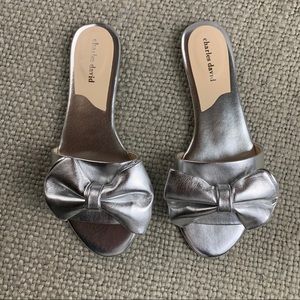 Charles David sandal bow slides